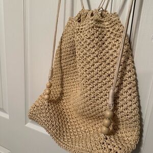 Cute Woven Drawstring Bag